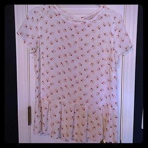 Short sleeve floral blouse